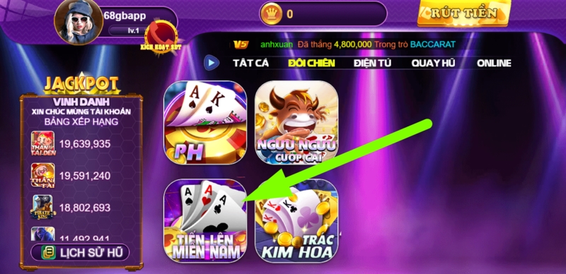 Giới thiệu về Tiến lên miền nam 68 game bài