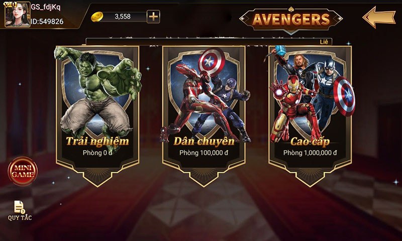 Những thông tin cơ bản về Avenger tại 68 game bài