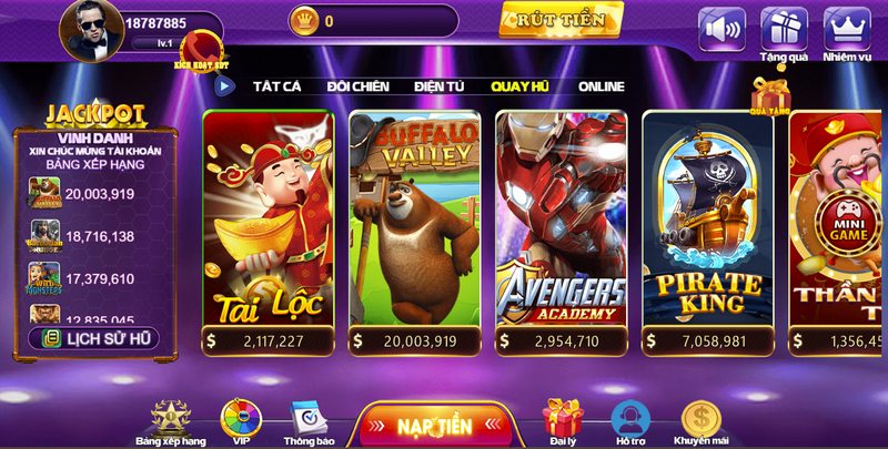 Buffalo Valley là một trò chơi slot độc đáo của 68 game bài