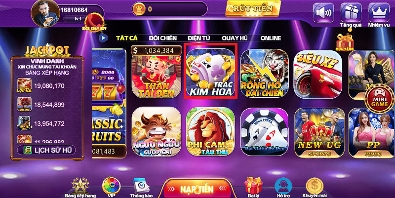 Nhấp ngay biểu tượng trác kim hoa 68 game bài cá cược ngay