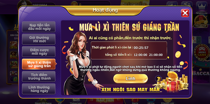 Nhiều khuyến mãi hấp dẫn khi cược tại 68 game bài