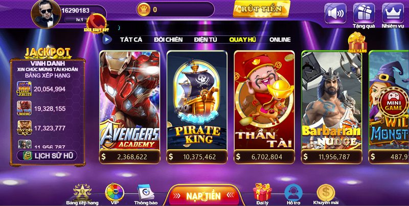 Pirate King là phiên bản quay hũ hoàn hảo tại 68 game bài