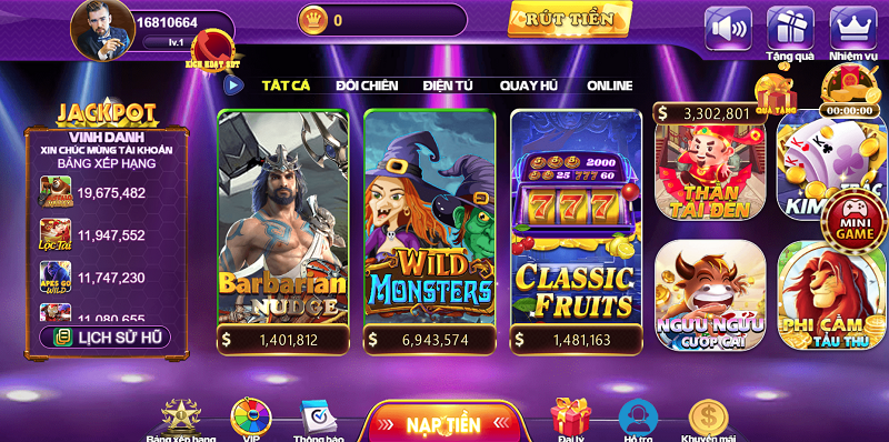 Slot game được nhiều anh em bet thủ cá cược tại 68 game bài yêu thích